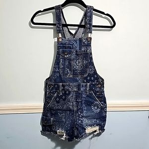 No Boundaries Short Overalls